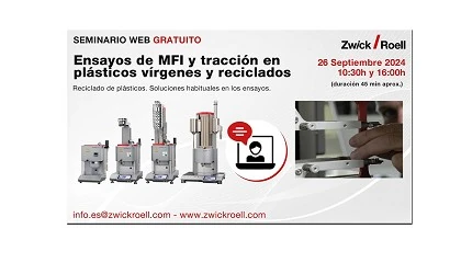 Foto de Webinar sobre ensayos de MFI y traccin en plsticos vrgenes y reciclados de ZwickRoell