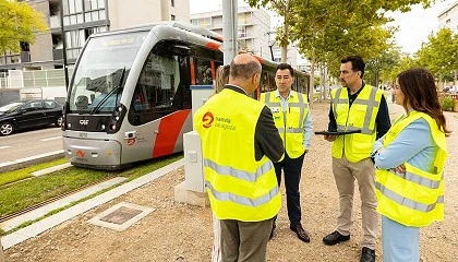 Foto de El Tranva de Zaragoza ensaya un sistema para limitar ruidos de paso y mejorar la conservacin de las vas