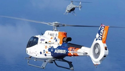 Foto de Airbus y socios europeos demuestran la colaboracin entre helicpteros y sistemas no tripulados