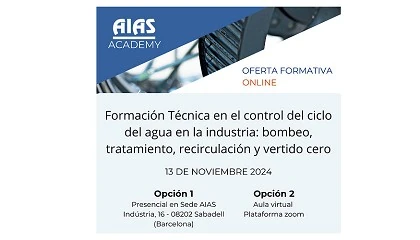 Foto de AIAS organiza una formacin tcnica en el control del ciclo del agua en la industria