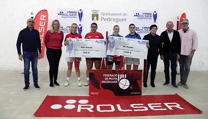 Foto de Rolser destina su patrocinio del III Trofeo de Pelota Valenciana femenino a los afectados por la DANA en Valencia