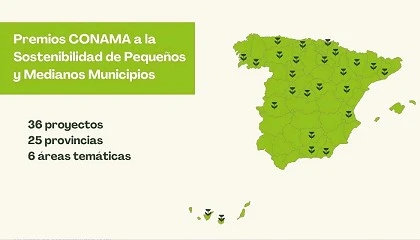 Foto de 36 pequeos y medianos municipios, candidatos al Premio Conama