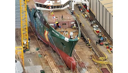 Foto de Armn Vigo bota el nuevo buque ocenico Duque de Ahumada de la Guardia Civil