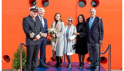 Foto de Se celebra la ceremonia de amadrinamiento del buque Vestri Enabler