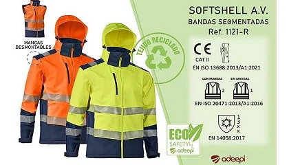 Foto de Adeepi presenta el nuevo Softshell 1121-R, confeccionado con materiales reciclados