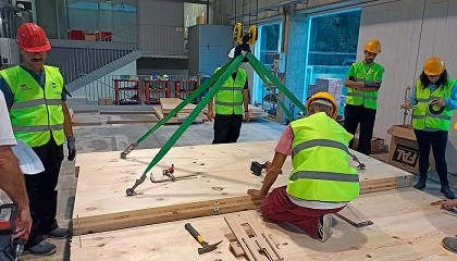 Foto de Maderaula imparte un curso prctico de construccin industrializada con CLT