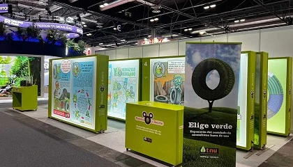 Foto de La exposicin de TNU Recicla y Sonre se presenta en el Global Mobility Call