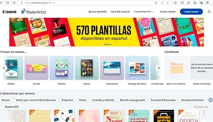 Foto de Canon presenta la versin de PosterArtist Web para la creacin gratuita y online de carteles, pancartas y elementos de rotulacin