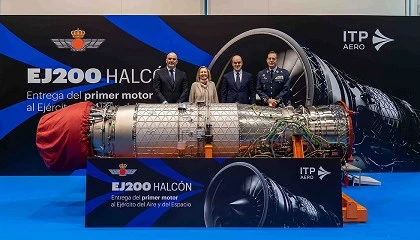 Foto de ITP Aero entrega un motor EJ200 del proyecto Halcn al Ejrcito del Aire y del Espacio de Espaa