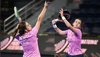 Foto de Ari Snchez y Paula Josemara, la mejor dupla femenina de la historia del pdel