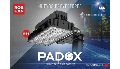 Foto de Iluminacin diseada para el pdel: Roblan lanza los proyectores LED Padox