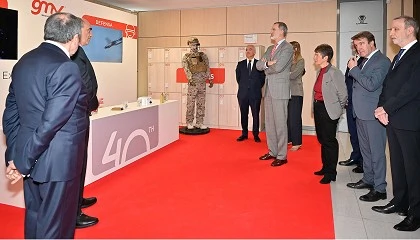 Foto de Felipe VI visita GMV con motivo de su 40 aniversario