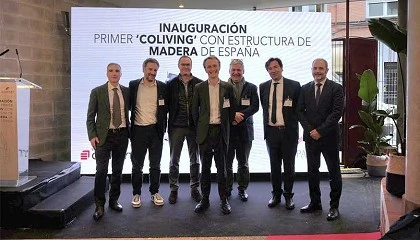 Foto de Inaugurado el primer 'coliving' con estructura de madera de Espaa construido por Eiffage Conscytec para Batipart Europe en Madrid