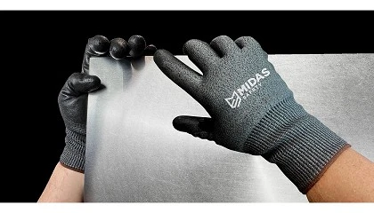 Foto de Midas Safety presenta un guante sin vidrio ni metal: confortable, flexible y altamente resistente al corte