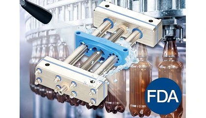 Foto de Mesas lineares drylin SHT com design higinico: ajustes limpos para produtores de bebidas