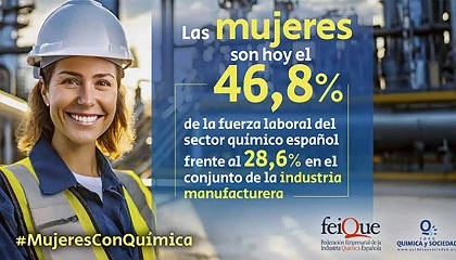 Foto de Las mujeres representan ya el 46,8% de la fuerza laboral del sector qumico