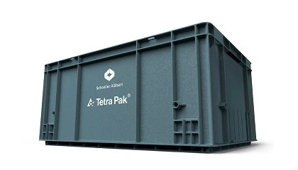 Foto de Tetra Pak e Schoeller Allibert desenvolvem linha de embalagens logsticas feitas a partir de embalagens de carto para bebidas recicladas