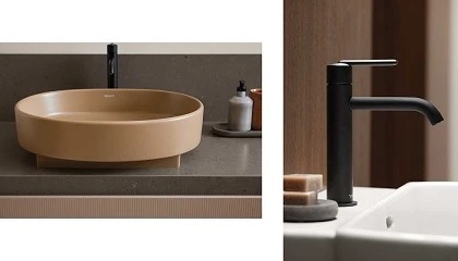 Foto de Lavabos Balcoon, de Duravit: geometría y atemporalidad natural