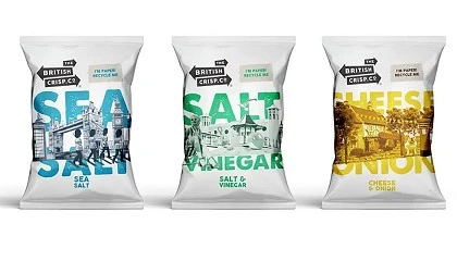 Foto de A histria do primeiro saco de batatas fritas reciclvel para recolha domiciliria