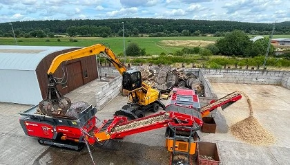 Foto de HAMMEL mostrará en ExpoBiomasa una planta de procesado de madera completa