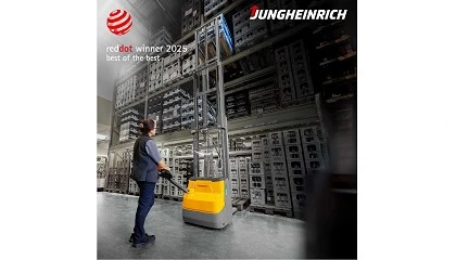 Foto de Stacker eltrico pedestre EJC 112i da Jungheinrich ganha prmio