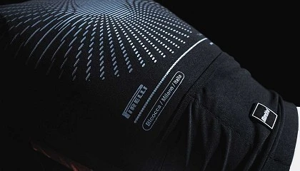 Foto de Dos grandes marcas italianas unidas por una coleccin textil: Santini y Pirelli