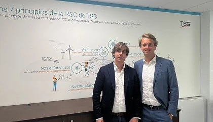Foto de Entrevista a Aurélien Guenot, director general, y Eduardo Marco, director de actividades eléctricas de TSG en España y Portugal