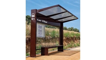 Foto de El Ayuntamiento de Senmenat instala marquesinas de autobús de diseño vanguardista en Can Vilar