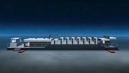 Foto de Heidelberg lana a Cartonmaster CX 145, uma impressora offset VLF para a indstria da embalagem