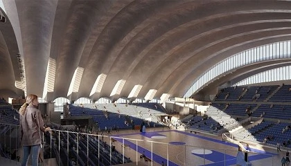 Foto de Sistema de megafonía y alarma por voz de Optimus en el Palacio de los Deportes de Oviedo