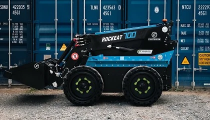 Foto de Sale de fábrica la primera minicargadora eléctrica Rockeat 700 de Firstgreen Industries