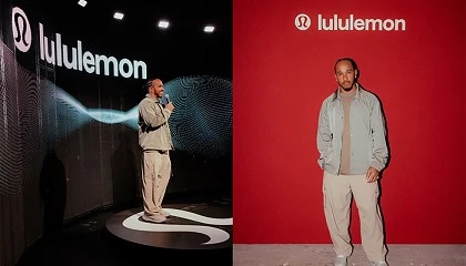 Foto de Lewis Hamilton debuta como embajador global de lululemon