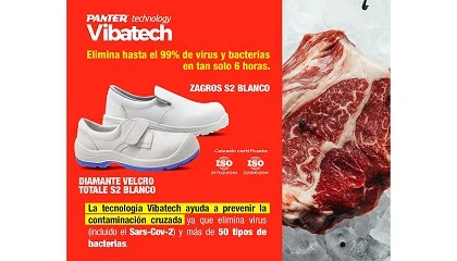 Foto de Zagros S2 Blanco y Diamante Velcro Totale S2 269 de Panter, máxima protección e higiene para profesionales del sector alimentario