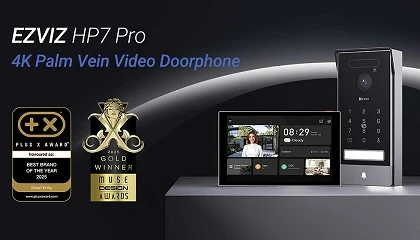 Foto de Ezviz presenta el videoportero inteligente HP7 Pro 4K con reconocimiento por palma de la mano
