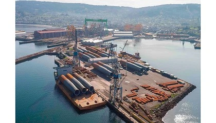 Foto de Iberdrola recibe los �ltimos monopilotes de Navantia y Windar para su parque e�lico marino Windanker