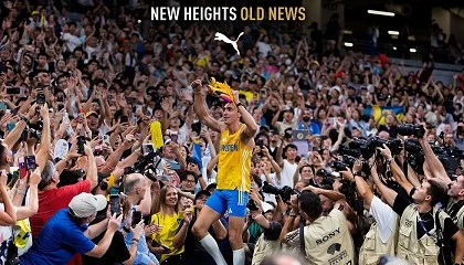 Foto de Duplantis y Puma tocan el cielo en Tokio