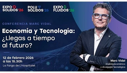 Picture of Marc Vidal impartirá una conferencia sobre economía y tecnología en Exposólidos, Polusólidos y Expofluidos 2026