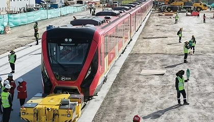 Foto de Metro de Bogot recibe su primer tren bajo la supervisin de Ayesa