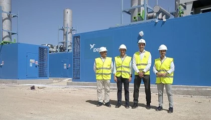 Foto de Disa muestra a las autoridades los avances en la ejecución del primer proyecto de generación de emergencia en Canarias