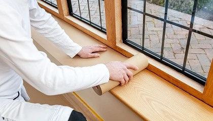 Foto de Papel autoadhesivo tesa 74922: el mejor aliado para la proteccin de superficies en trabajos de pintura