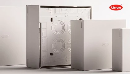 Foto de Unex presenta su nueva gama de cajas de conexiones 40 y bandejas aislantes 66 en U48X
