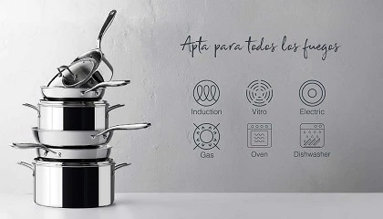 Foto de Lacor ampla la coleccin TriChef con una batera de cocina completa