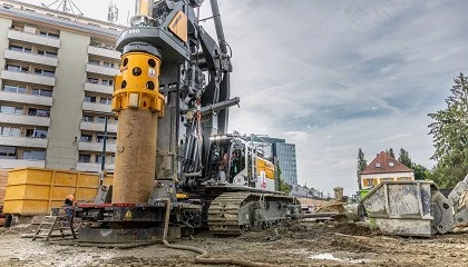 Foto de La perforadora LB 55 de Liebherr, protagonista en la extensión del metro de Múnich