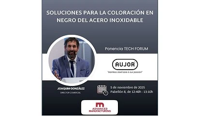 Foto de Aujor impartir la ponencia Soluciones para la coloracin en negro del acero inoxidable en AMMadrid