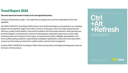 Foto de Fruit Logistica Trend Report 2026 | Inteligncia artificial e automao reinventam o negcio dos produtos frescos
