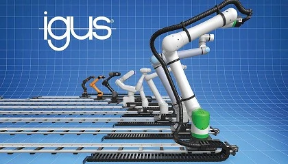 Foto de Más alcance para los robots: El 7º eje de Igus cuadruplica el espacio de trabajo