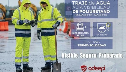 Foto de Adeepi presenta un traje de agua de poliuretano de alta visibilidad
