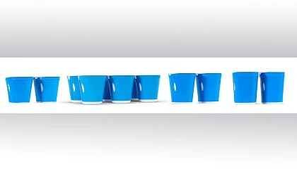 Foto de Greiner Packaging producir vasos con poliestireno reciclado para la industria lctea suiza