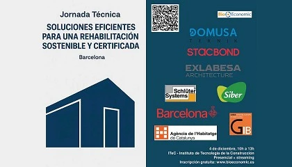 Foto de ITeC acoge la jornada Soluciones Eficientes para una Rehabilitacin Sostenible y Certificada organizada por BioEconomic