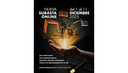 Foto de Maquinza lanza su segunda gran subasta con ms de 120 mquinas operativas de primeras marcas